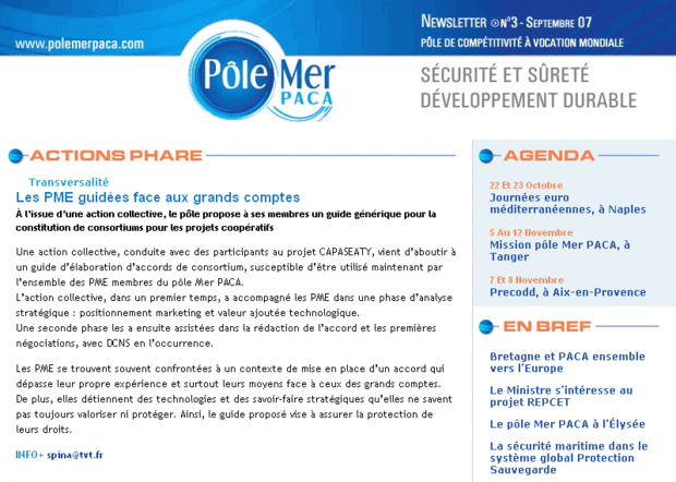 Action Pôle Mer Méditerranée